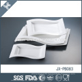 hot selling hotel dinnerware plate, square plate, super white porcelain plate